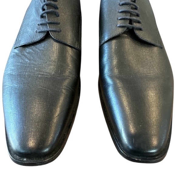 Hugo Boss Highline Derby Classic Black Leather Shoes - Picture 11 of 15